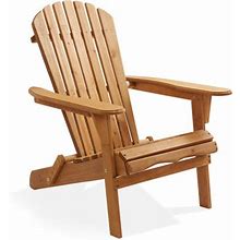 Casafield Folding Wooden Adirondack Chair, Pre-Assembled Backrest Wood In Brown | 36 H X 19.5 W X 31 D In | Wayfair 414Bbe7e09fa58718f134d2bc868fc74