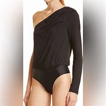 Cami Nyc Tops | Cami Nyc Andres One-Shoulder Jersey Bodysuit In Black New | Color: Black | Size: L
