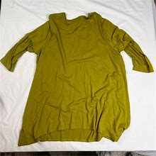 J. Jill Dresses | J Jill Wearever Collection Hers Plus Size 2X Dress Top 3/4 Sleeve L031022 | Color: Green | Size: 2X
