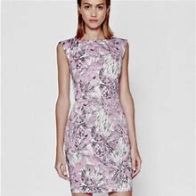 French Connection Dresses | French Connection Floral Sheath Dress | Color: Purple/White | Size: 4
