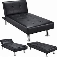 Faux Leather Sofa Bed Sleeper Convertible Futon Sofa Modern Recliner Couch Daybe