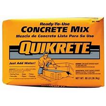 Quikrete Concrete Mix 80 Lb Gray