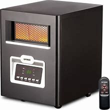 Infrared Quartz Heater With Remote & LED Display - Black