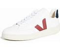 Veja V-12 Leather Sneakers | Red/White/Blue | Size 40 | East Dane