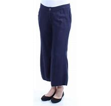 Tommy Hilfiger $69 Womens New 1098 Blue Cropped Casual Pants 6 B+B