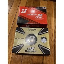 Bridgestone Golf Tour B RX Golf Balls, 12 Pack And Bridgestone E12 12 Pack New