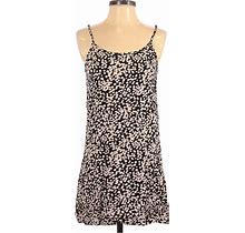 Ivy + Main Casual Dress - Mini Scoop Neck Sleeveless: Black Snake Print Dresses - Women's Size Small