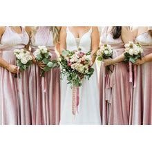 Bridesmaids, Etc Velvet Custom Infinity Gown- Long Multiway Wrap Dress Available In 18+ Colors. Maternity, Plus Size, Petite