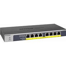 NETGEAR 8-Port Gigabit Ethernet Unmanaged Poe Switch (GS108PP) - With 8 X Poe+ @ 123W Upgradeable, Desktop, Wall Mount Or Rackmount, And Limited