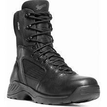 Danner Men's Kinetic 8" Side Zip Waterproof Duty Boot - Black - 28012, 11.5 / Wide / Black
