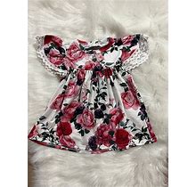 Rose Print Tunic Dress
