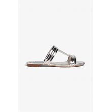 Tod's Quilted Mirrored-Leather Sandals - Women - Silver Sandals - EU 36