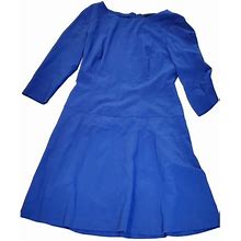 Tahari Dresses | Tahari Blue Dress Size 8 Knee Length | Color: Blue | Size: 8