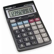 1Pack Victor 1180-3A Finance Desktop Calculator, Lcd, 12 Digits