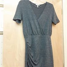 Zara Dresses | Zara Grey Ruched Dress M | Color: Gray | Size: M