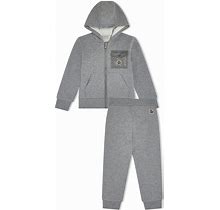 Moncler Enfant - Logo-Patch Cotton Tracksuit - Kids - Cotton - 12 - Grey