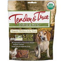 Tender & True Organic Jerky Treat For Dogs Chicken 4 Oz