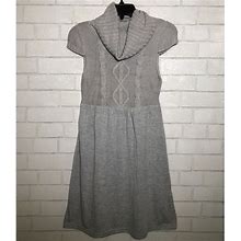 No Boundaries Dresses | Grey Cowl Neck Cable Knit Dress | Color: Gray | Size: Mj