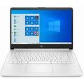 Hp 14 Series 14" Touchscreen Laptop - Intel Celeron N4020 - 4GB RAM - 64Gb Emmc - Windows 10 Home In S Mode - Snow White 14-Dq0080nr (47X83uaaba)