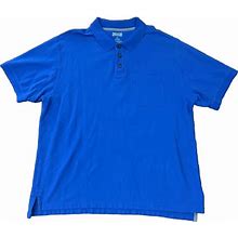 Duluth Trading Company Pocket Henley T Shirt Mens XL Blue Short Sleeve