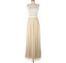 Lela Rose Casual Dress - Formal High Neck Sleeveless: Ivory Dresses - New - Women's Size 0