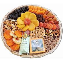 Dried Fruit & Nut Holiday Gift Basket, 62 Oz, Vacaville Fruit Company