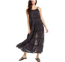 The Weekend Brand Womens Black Sleeveless Halter Maxi Ruffled Dress XS
