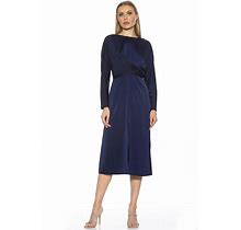 Alexia Admor Carrie Midi Dress - Blue - Casual Dresses Size US 10 (M)