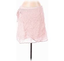 Cloth & Stone Casual Fit & Flare Skirt Mini: Pink Print Bottoms - Women's Size Large