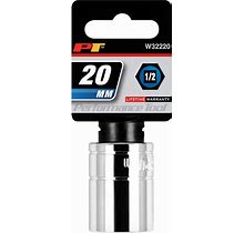 Performance Tool W32220 1/2 Dr 20mm 6Point Socket, 1 Pack
