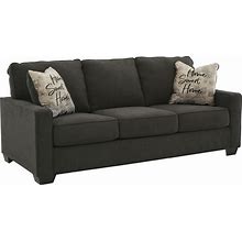 Signature Design By Ashley Lucina Casual Upholstered Sofa With Pillows, Gray