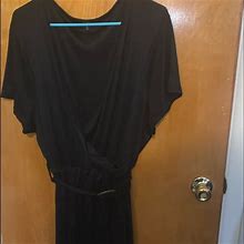 Macy's Dresses | Black Cause Wrap Dress With Belt Detail | Color: Black | Size: 3X