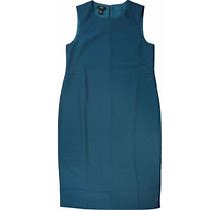 Alfani Women's Blue Side Slits A-Line Dress Size 10
