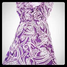 Cap Sleeve Dress | Color: Purple/White | Size: M