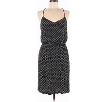 Ann Taylor LOFT Casual Dress V-Neck Sleeveless: Black Dresses - Women's Size Medium