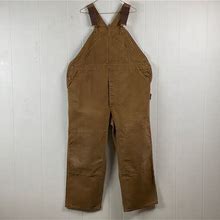 Vintage Overalls, Carhartt Overalls, Brown Duck Denim, Carhartt Bibs, 1970S 80S Carhartt, Vintage Clothing, Vintage Workwear, Size 47 X 29