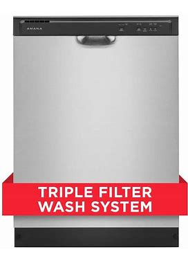 24 in. Stainless Steel Built-In Tall Tub Dishwasher 120-Volt