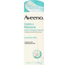 Aveeno Calm + Restore Skin Therapy Balm, Soothing & Moisturizing Skin Protectant For Sensitive Skin, Colloidal Oatmeal & Ceramide To Help Fight Dry S