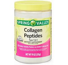Spring Valley Collagen Peptides Powder, Type 1 & 3, 9 Oz..+