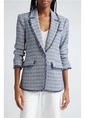 Cinq A Sept Noemie Khloe Boucle Blazer In Navy Multi At Nordstrom, Size 0