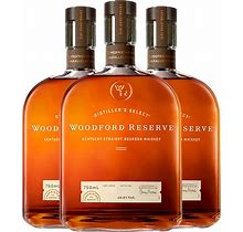 Woodford Reserve Kentucky Straight Bourbon Whiskey, 3 Bottles | 750Ml
