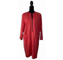 Vintage Liz Claiborne Wool Minimalist Style Dress - Women's Size 14