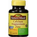 Nature Made Calcium Magnesium & Zinc Tabs, 100 Ct