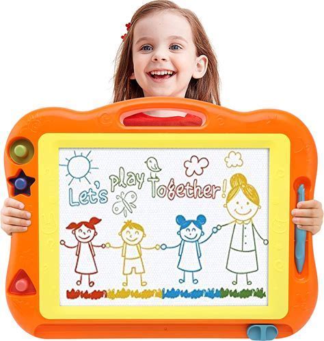 Magnetic Drawing Board Toddler Toys For Boys Girls, 17 Inch