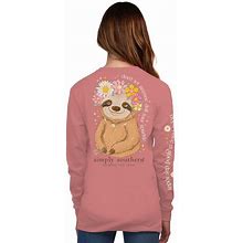 Simply Southern Youth | Don't Let Anyone Dull Your Sparkle | Stylish Girls Rouge Pink Relaxed-Fit Long Sleeve T-Shirt