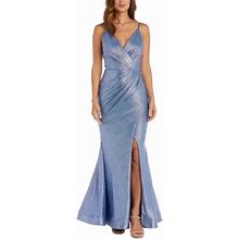 R&M Richards Dresses | R&M Richards Womens Blue P Polyester Evening Dress Gown Petites 12P New | Color: Blue | Size: 12P