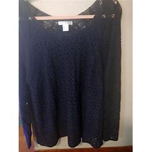 Venus Lascana Dark Blue Navy Knitted Sweater Sz 1X