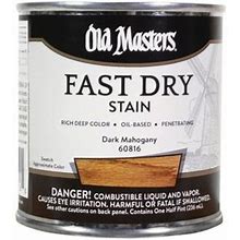 Old Masters 60816 Oil Based Fast Dry Stain, Dark Mahogany, 1/2 Pint, Each