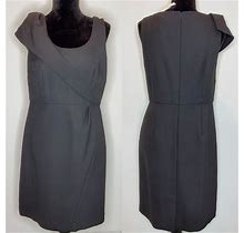 Loft Dresses | Ann Taylor Loft | Asymmetrical Black Dress Petite | Color: Black | Size: 10P