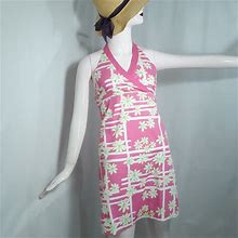 Lilly Pulitzer Dresses | Lily (Girl's Size) Halter Dress | Color: Pink/White | Size: 14G